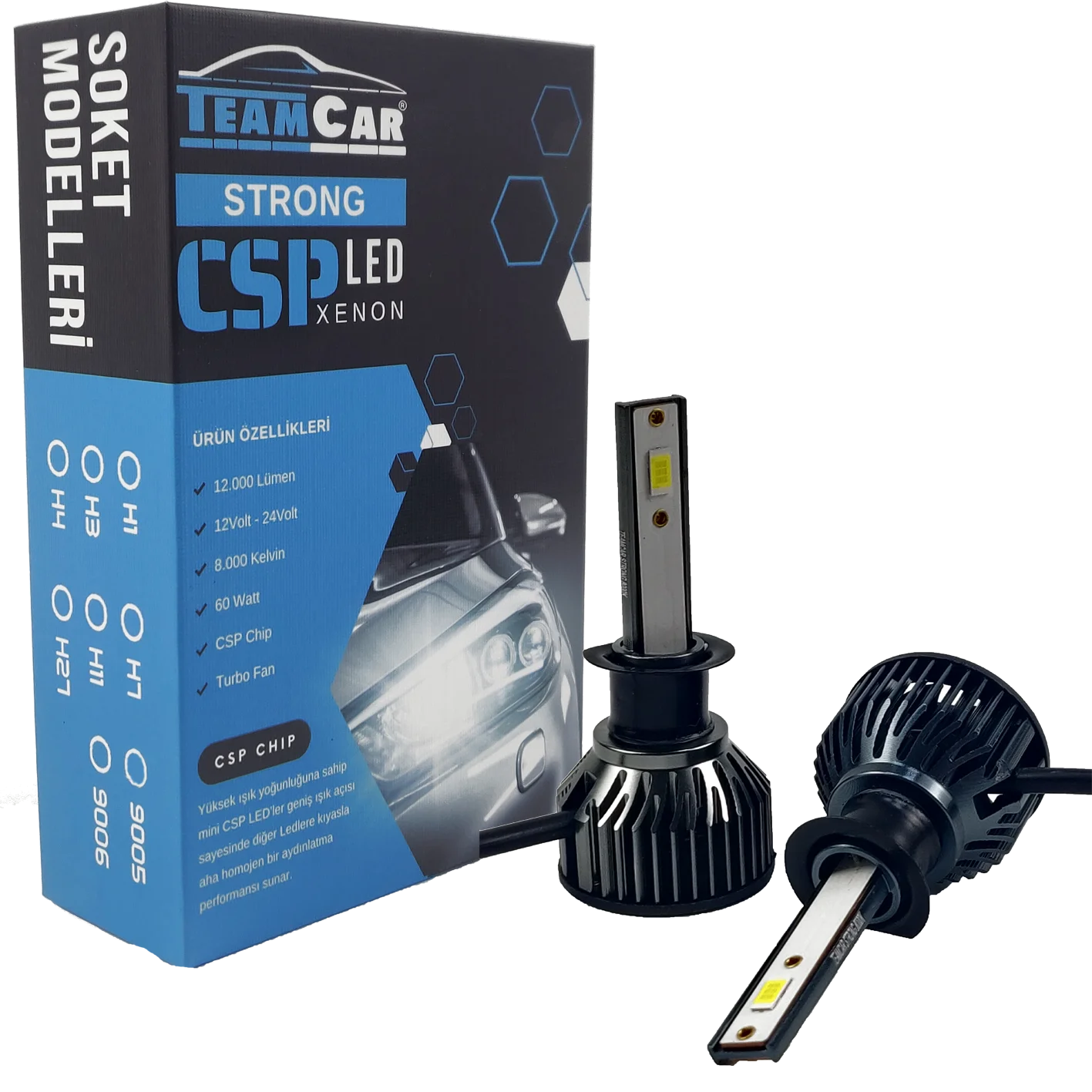 STRONG LED XENON 12V-24V KISA CSP 60W 12000LM 8000K