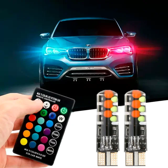 T10 LED AMPUL KUMANDALI RGB ÇOK FONSİYONLU   ( 002607 )