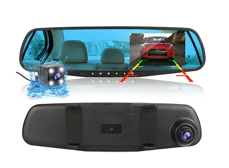 DVR AYNA MONİTÖRLÜ  KAYIT CİHAZI ÖN-ARKA KAMERA  FULLHD     ( 002898 )