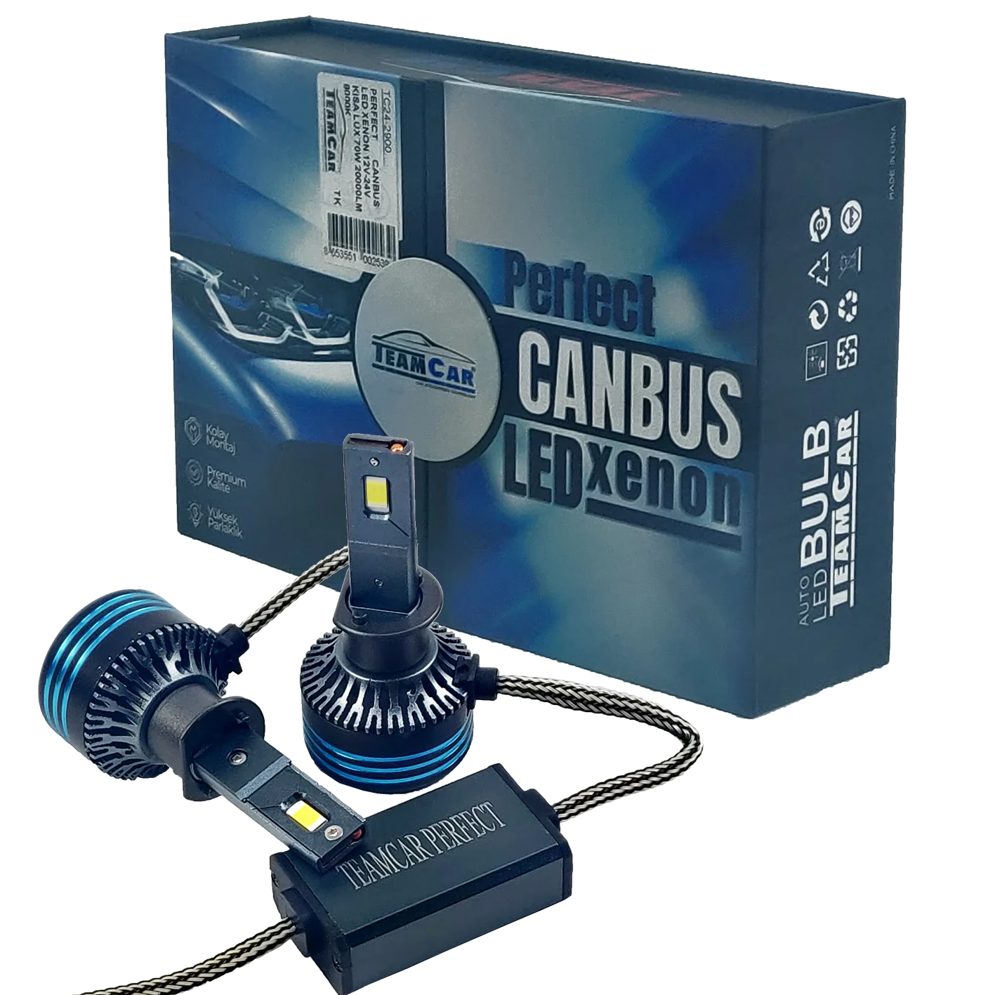 PERFECT CANBUS LED XENON 12V-24V KISA LÜX 70W 20000LM 8000K