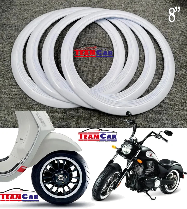 MOTOSİKLET LASTİK YANAĞI BEYAZ 